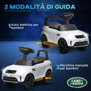 Macchina Elettrica per Bambini Licenza Land Rover Discovery 6V Velocità 3km/h Bianco 