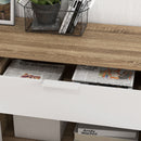 Mobile Multiuso Salvaspazio 95x35x85 cm in Truciolato Bianco