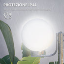 Lampione da Giardino con Paralumi a forma Sferica 63x25x210 cm in Acciaio Inox e Acrilico Argento