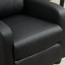 Poltrona Relax Massaggiante 68x88x98 cm con Telecomando in Similpelle Nera