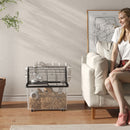 Gabbia per Criceti a 2 Piani 58x43x57 cm con Rampa e Accessori Nero   