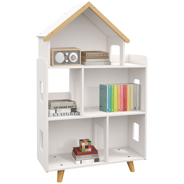 Libreria per Bambini 65x25x108,5 cm in MDF e Legno di Pino Bianco acquista