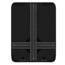 Base per Ombrellone Rettangolare 80x60x19 cm Riempibile con Acqua e Sabbia 70-90 kg in HDPE Nero   