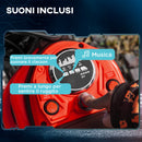 Moto Elettrica per Bambini con Acceleratore Manuale 2 Velocità 8-16km/h Rosso  