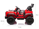 Macchina Elettrica per Bambini 24V Licenza Ford Bronco Raptor 2 Posti con Telecomando Rosso