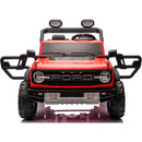 Macchina Elettrica per Bambini 24V Licenza Ford Bronco Raptor 2 Posti con Telecomando Rosso