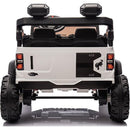 Macchina Elettrica per Bambini 24V Licenza Ford Bronco Raptor 2 Posti con Telecomando Bianco