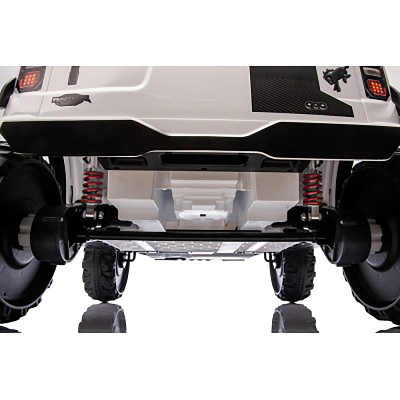Macchina Elettrica per Bambini 24V Licenza Ford Bronco Raptor 2 Posti con Telecomando Bianco