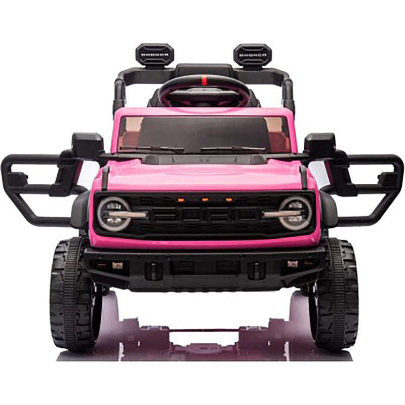 Macchina Elettrica per Bambini 12V Licenza Ford Bronco Raptor con Telecomando Rosa  