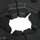 Basi per Ombrellone da Giardino 88,5x88,5x12 cm in HDPE Nero