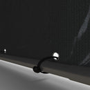 Capanno Box per Attrezzi da Giardino 160x218x172 cm Tenda in PE anti UV e Acciaio Grigio scuso