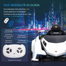Macchina Elettrica per Bambini 12V con Licenza Lamborghini V12 Vision Gran Turismo Bianco
