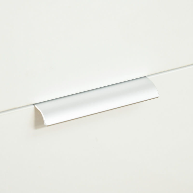 Cassettiera 4 Cassetti 70x35x92 cm in Truciolato Bianco