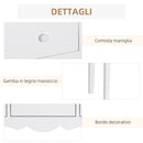 Consolle da Ingresso con 3 Cassetti 100x32x85 cm Bianco  