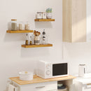 Set 3 Mensole 30/40/50x18x3,6 cm in Legno di Pino  Marrone