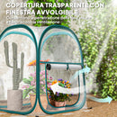 Mini Serra Pop Up 70x70x80 cm Pieghevole in Acciaio e Plastica   