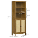Libreria 3 Ripiani 2 Ante 60x34,5x162 cm in Truciolato Noce