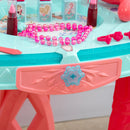 Specchiera Giocattolo per Bambini con Sgabello Luci e Accessori 57x34x76 cm Multicolore