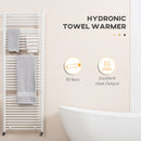 Termoarredo Scaldasalviette 39 Barre 60x180 cm in Acciaio Bianco