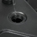 Basi per Ombrellone da Giardino 88,5x88,5x12 cm in HDPE Nero