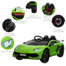 Macchina Elettrica per Bambini 12V con Licenza Lamborghini Aventador Verde