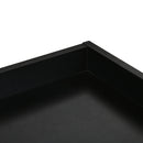 Set 2 Comodini Sospesi 40x30x19,5 cm in Truciolato Nero