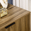 Mobiletto Multiuso 80x40x80 cm in Legno e Metallo Grigio