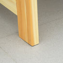 Panchina da Giardino  2 Posti a Doghe con Schienale Alto 116x56x80 cm in Legno Naturale