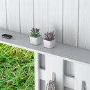 Mobile Guardaroba per Ingresso Appendiabiti Specchio Panca Scarpiera Bianco    