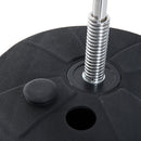 Punching Ball Sacco Boxe da Terra Altezza Regolabile 126-144 cm con Guantoni Nero