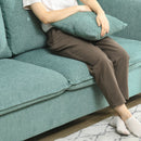 Divano 3 Posti 184x77x81 cm in Tessuto Verde