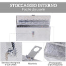 Cassetta Portautensili da 2 kg 50x15,5x20,5 cm con Chiusura a Chiave In Alluminio   