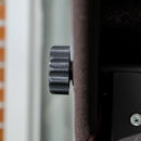 Dondolo da Giardino 3 Posti 198x118x168 cm Sedute Separate con Chaise Longue Marrone   