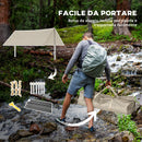 Telo Ombreggiante Protettivo 300x500x240 cm in Tessuto Oxford  Cachi