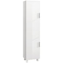 Mobile a Colonna da Bagno con 2 Armadietti 40x30x167,5 cm Bianco  