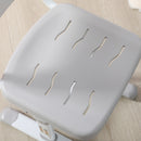 Banco Scuola per Bambini Piano Inclinabile e Sedia Regolabile 66x47x52-77 cm Grigio 