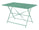 Tavolo Pieghevole da Giardino 110x70x72 cm Bistrò in Ferro Verde