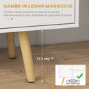 Mobile TV 55"" max con 2 Armadietti e 2 Ripiani Aperti 120x34x50 cm in Legno e Truciolato Bianco