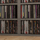 Set 2 Pezzi Mobile Libreria Porta CD 21x22,5x88,5 cm Grigio    