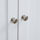 Mobile Lettiera per Gatti a 2 Ante con Divisorio Interno Regolabile 86x48x52 cm Bianco  