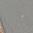 Telo di Ricambio per Pergola da Giardino 297x297 cm con 16 Fori di Drenaggio Grigio   