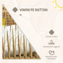 Set Salotto da Giardino 4 Pezzi con Divanetto, 2 Sedie e Tavolino da Caffè Nero Marrone e Crema   