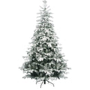 Albero di Natale realistico Innevato alto 240 cm realizzato in PE+PVC floccato-1