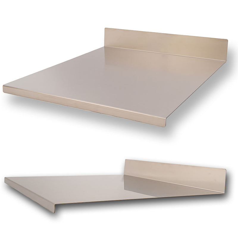 Tagliere Spianatoia per Alimenti Professionale con Alzatina 40x50 AISI 304 