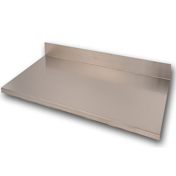 Tagliere Spianatoia per Alimenti Professionale con Alzatina 80x50 AISI 304 sconto