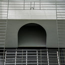 Conigliera da Giardino 90x53x50 cm in Legno Grigio Scuro