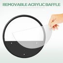 Set 3 Fioriere da Balcone a Parete in Acciaio e Acrilico Neri