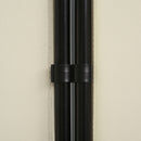 Paravento Separé da Interno a 3 Pannelli Pieghevole 253x50x182 cm in Metallo e Poliestere Beige