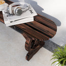 Panchina da Giardino 120x29x39 cm con Gambe a Ruota di Carro e Seduta a Doghe Marrone   