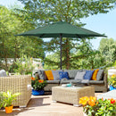 Ombrellone da Giardino Ø196x204H cm a 6 Stecche Verde  